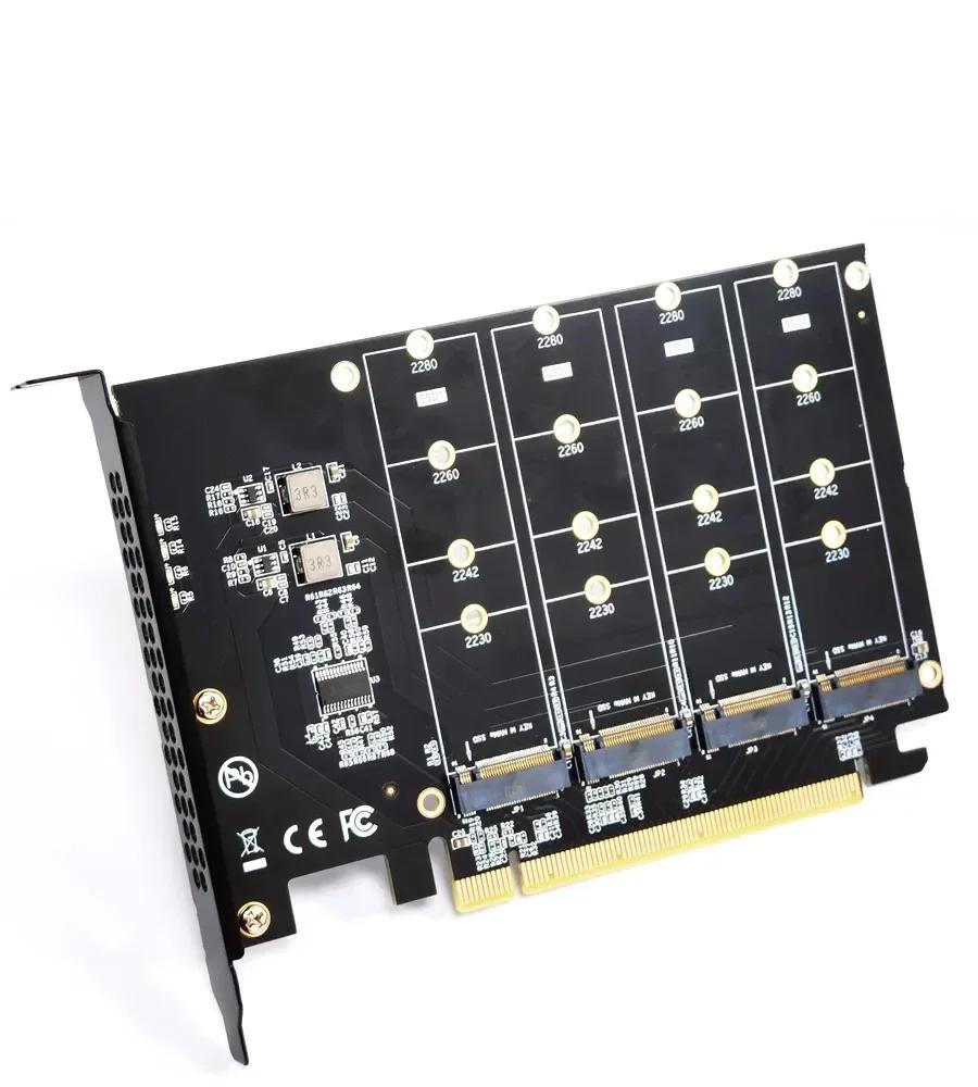 M.2 NVME SSD To PCIe 4.0 3.0 Adapter M.2 SSD GEN4 PCIe 4.0 PC Motherboard X1 X4 X8 X16 Expansion Card For 2230 2242 2260 2280