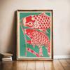 Japanese Vintage Art Food Cultural Lucky Cat Poster Canvas Prints Daruma Retro Daruma Dolls Wall Art Decor Home Room Shop Decor