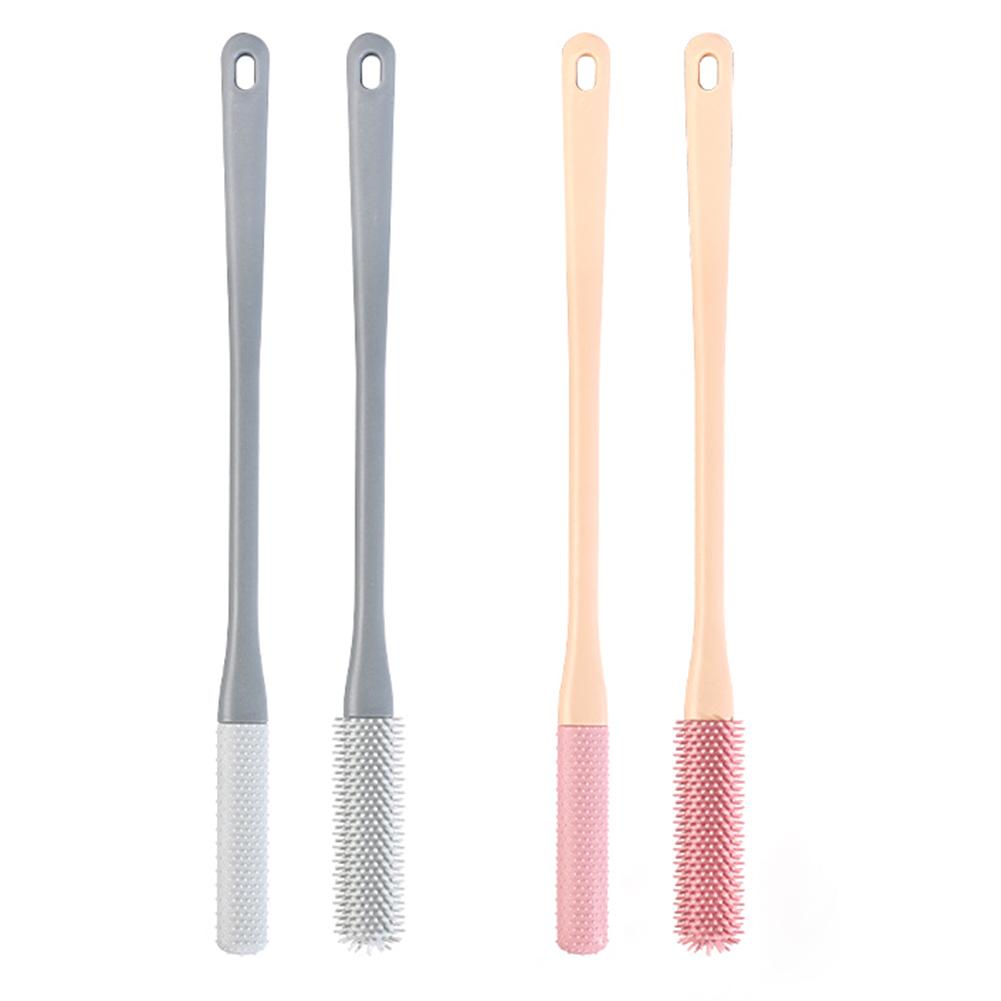 2 Piezas Cepillo Limpiador de Dedos del Pie Cepillo Fregador de Costuras de Dedos del Pie Multifuncional Cepillo Exfoliante para Lavado de Ceniza Eliminar Piel Muerta