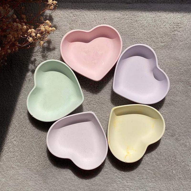 Handform Kerzentablett Silikonform Beton Zement Kerzenhalter Bastelform DIY Handgefertigt Harz Schmuck Display Platte Formen