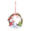 DIY Christmas Xmas Wreath Cute Santa Hanging Ornaments Christmas Tree Accessories  Window Props