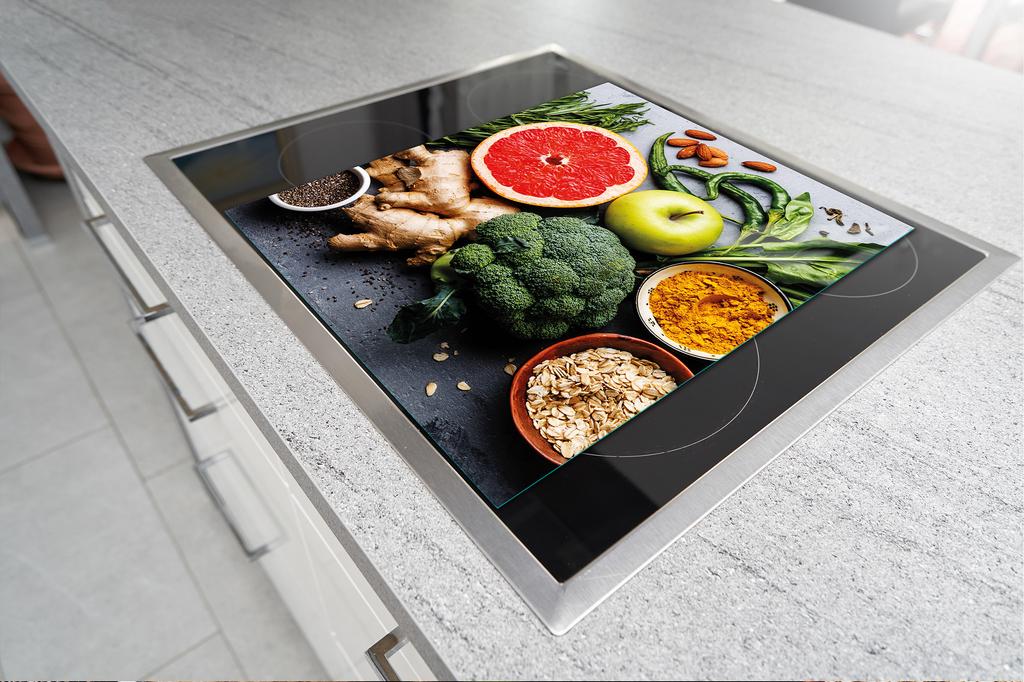 GLASS CUTTING BOARD 45x52 Vegetables