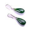 S925 Sterling Silver White Jade Fashion Earrings – Versatile, Elegant, Simple Style