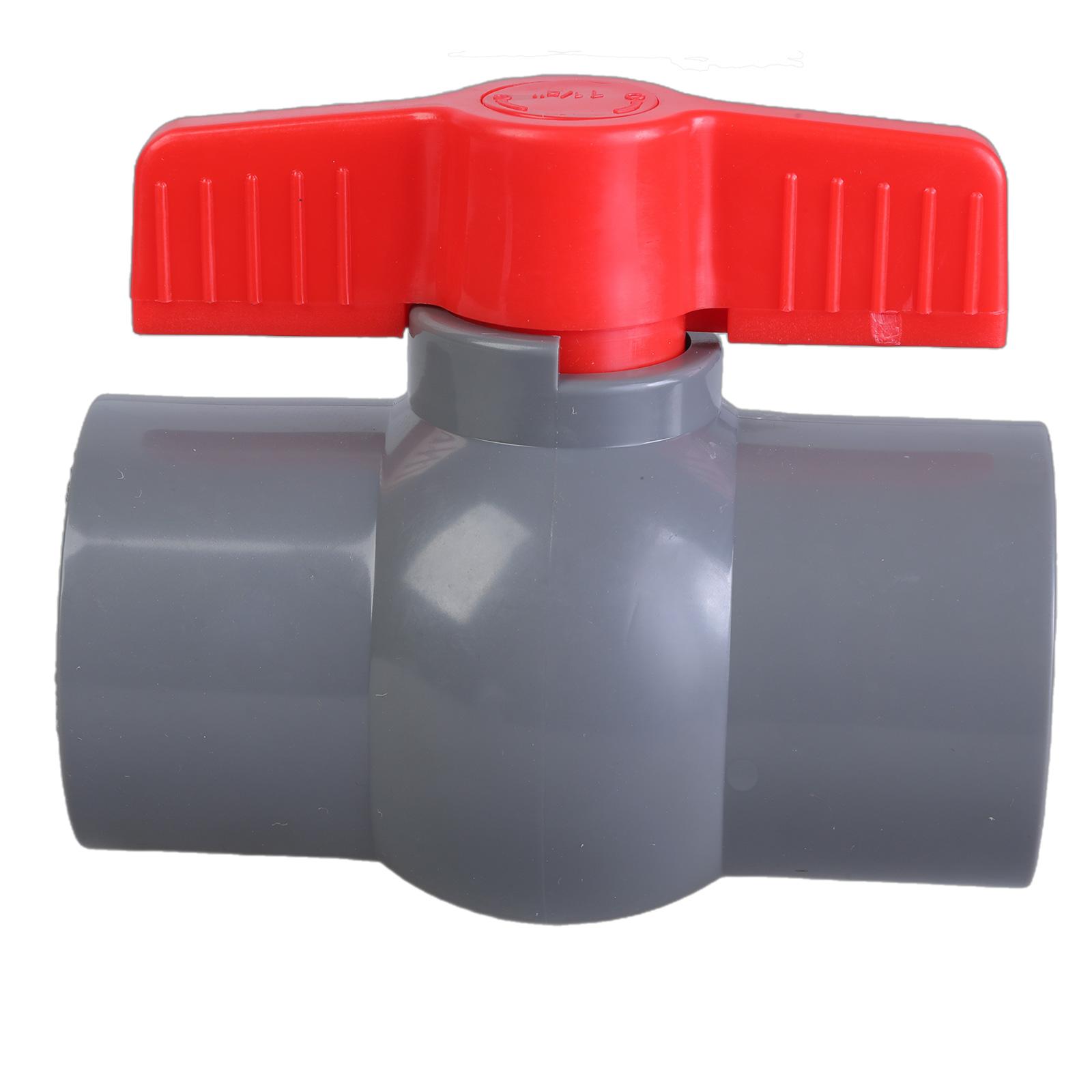 

Practical Manual PVC Round Valves Right Turn Designs for Easy Operations 47mm Diameter for High Flows Pipelines сірий