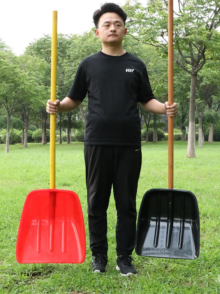 Poszerzona Wytrzymała Odporna na Ścieranie Plastikowa Łopata do Śniegu, Zboża i Śmieci