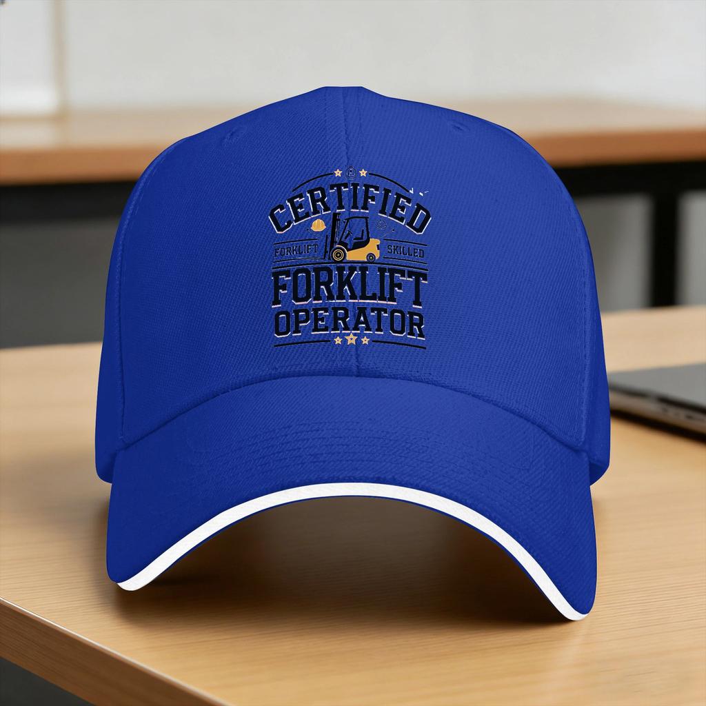 Certified Forklift Operator Sun Baseball Cap Summer Women Men Design Trucker Hat Hot Sale Fitted Retro Baseball Caps