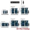Set Of 2 Minimalist Flat Printing Curtains Without Rod Ginkgo Leaf Design Ramadan Festival Fabric Curtain Made Polyester Machine Washable