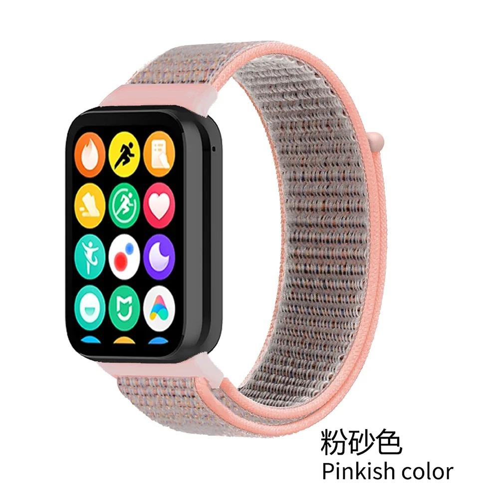 Nylon Loop Strap for Xiaomi Mi Band 9/8 Pro Bracelet AccessoriesCorrea for Redmi Watch 5/4 Belt Smartwatch Replacement Wristband