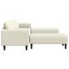 Living Room Sofa 3 pcs Cream 250 x 188 x 76 cm