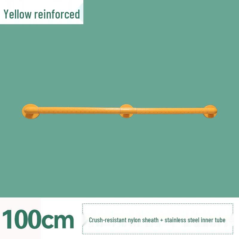 Stainless Steel Non-Slip Grab Bar for Barrier-Free Bathrooms, Ideal for Elderly and Disabled.