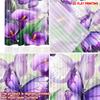 2pcs Purple Butterfly Calla Lily Curtains Digital Printing   Vibrant Butterfly and Flower Pattern for Bedroom Living Room Decor