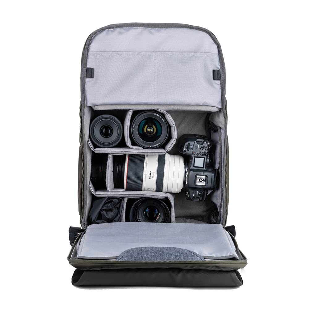 Koncept Stilfull Kameraryggsäck med 20L Inkluderar Regnvattentät Fotografering Passar och Perfekt för Affärer och Fotografering K&F Kapacitet,