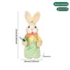 Handmade Easter Grass Rabbit Ornament - Cute Simple Decor for Desktop, Window Displays, and Kindergartens