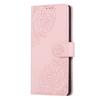 For Samsung Galaxy A07 4G/A06 4G/A06 5G Case Rose Flower PU Leather Wallet Phone Cover with 3 Card Slots/Wrist Strap