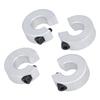4 stk Lineær Skinne Stoppkrager Aluminiumslegering Klemme På Aksel Begrensningsfester ID 16MM OD 35MM Tykkelse 10MM