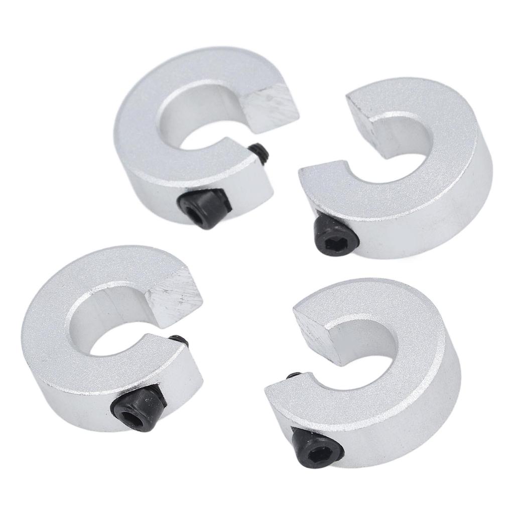 4 stk Lineær Skinne Stoppkrager Aluminiumslegering Klemme På Aksel Begrensningsfester ID 16MM OD 35MM Tykkelse 10MM