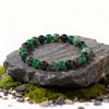 Festive Gifts Green Agate African Turquoise Black Onyx Beaded Bracelet Natural Fashion Jewelry For Men Women Daily Wear Gift