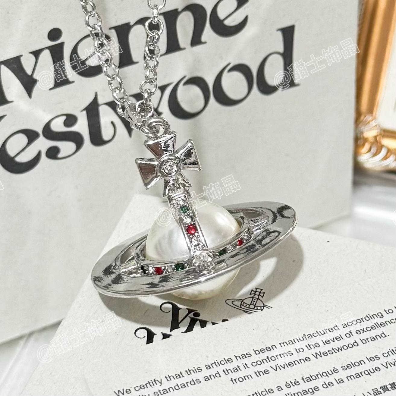 

Vivienne Ожерелье ORB цвета «Ледниковый синий» - Женский европейский и американский стиль 3D кулон в виде планеты Сатурн