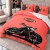 Harley-Davidson 3Pcs Bedding Set Duvet Cover With Two Pillowcases For Bedroom Home Decoration