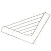 Sponge and Dish Cloth Holder Sink Rack Stainless Steel Corner Drain Shelf with Triangular Shape, Open Wire Organizers for Kitchen Sink Corner Use