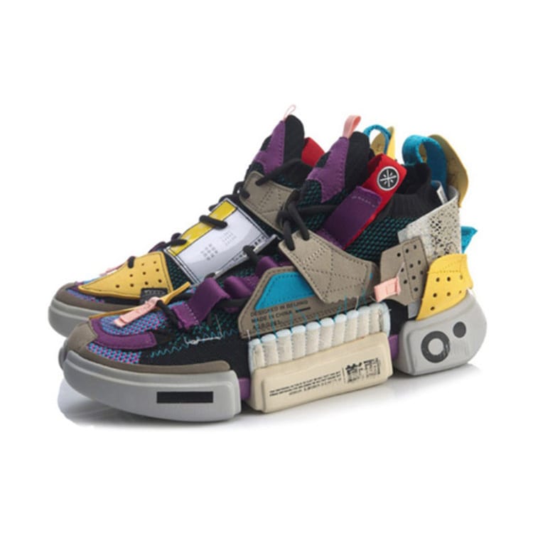 Li Ning Essence 2 Sfs Sample For Sale Cushioning Slip Resistant Abrasion Resistant High Top Vintage Basketball Shoes AGBQ066-1