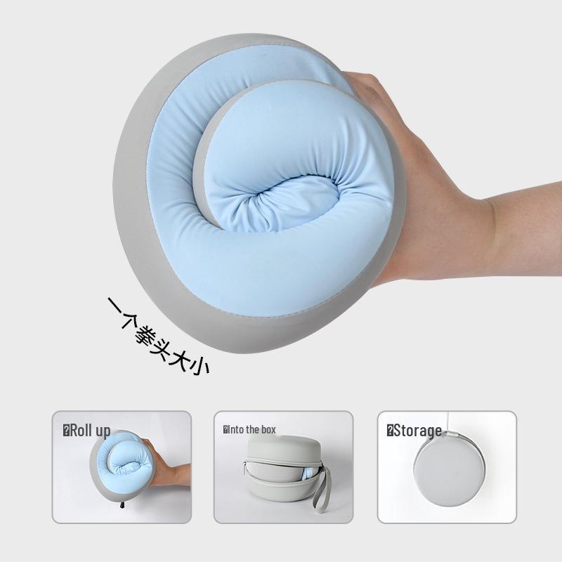 U-shaped Neck Pillow for Travel: Portable Airplane, Car, and Back Support Pillow