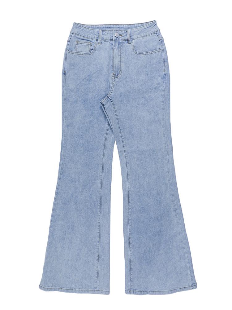 

ZT41 Women s High-Waisted Light Blue Skinny Jeans, Street Style Denim Pants XL светло-синий