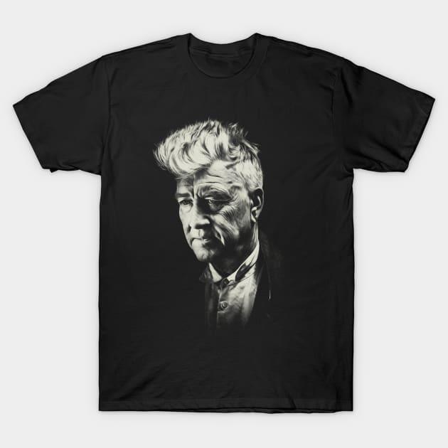 David Lynch Engraved T-Shirt Black Shirt Gift for Fan