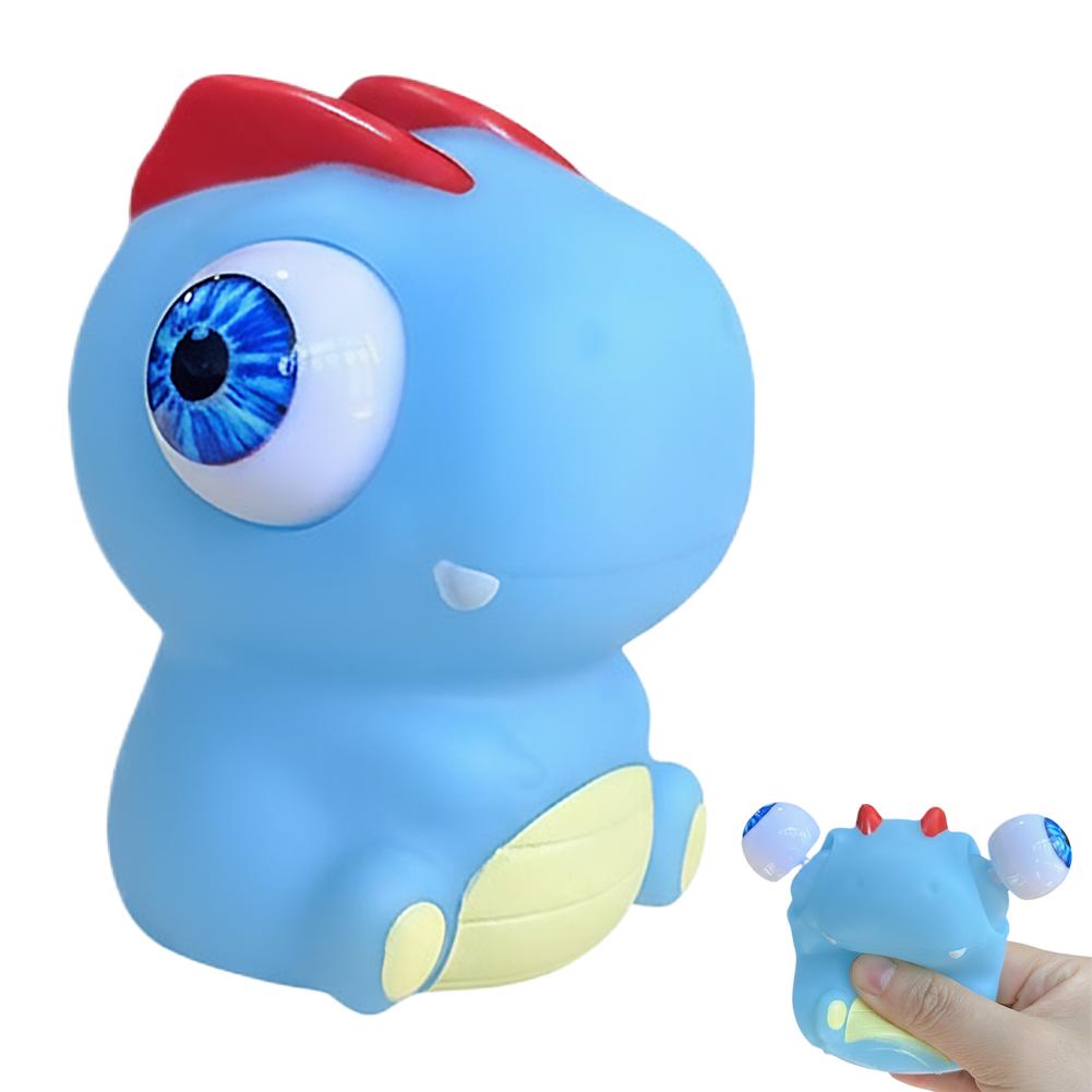 

Trendy Big Eye Popping Dinosaur Toy - Cute T-Rex Stress Relief Fidget Toy, Soft PVC Gel Material With Fun Quick Rebound
