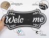 Inkdotpot Welcome Sign Front Door Decorations Hanging Rustic Wood Seasonal Holiday Ornaments Housewarming GiftWall Hanging 18" Inches