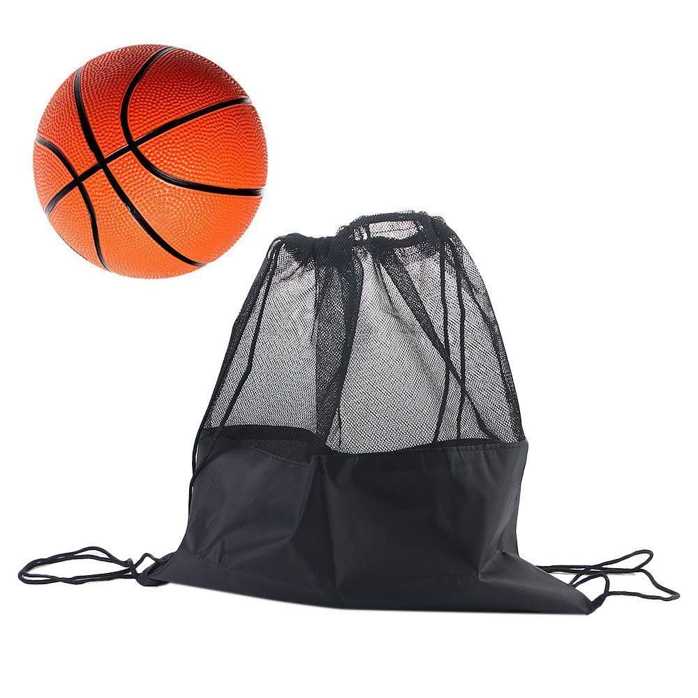 Portable Soccer Football Volleyball Ball Mesh Bag Basketball Cover Storage Backpack Basketball Bag