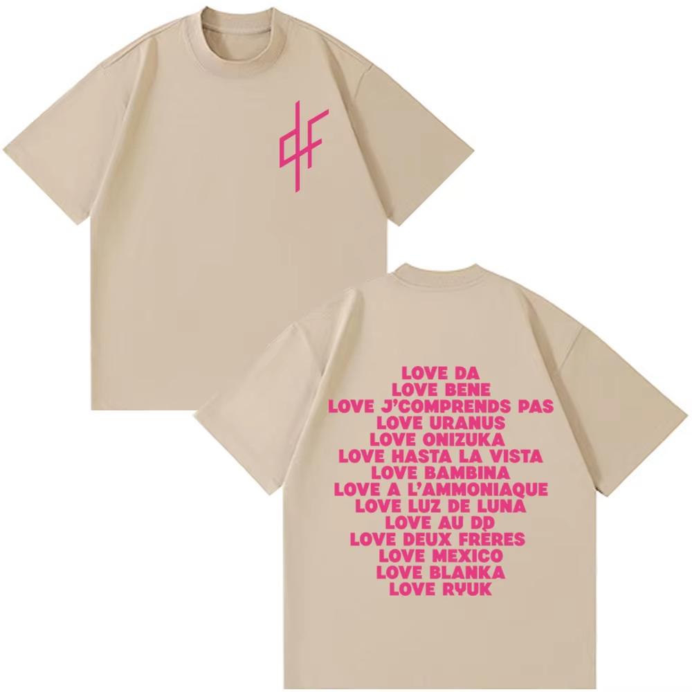 I Love Fashion Graphic Print Harajuku T-shirts Men Women Hip Hop Fashion T-shirt Aesthetic Trend T Shirt