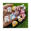Resin Mini Rabbit Bear Cake Rainbow Series Flat Back Manicure Parts Embellishments for Hair Bows Accessories
