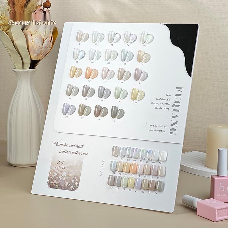 

Набор белого гель-лака для ногтей 24 цвета: Йогуртовый, Молочный и Экстра Белый для Ногтей Салонного Качества