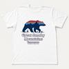 Mountains Tennessee National Park Bear Silhouette Outdoor Graphic T Shirt Unisex Loose Oversized Harajuku Streetwear Cotton