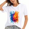 Colorful Floral Garden Wounisex's Cotton T Shirt, Pure Cotton Premium Printing, Durable, Casual And Fashionable, Perfect For Spring And Summer Wear, E