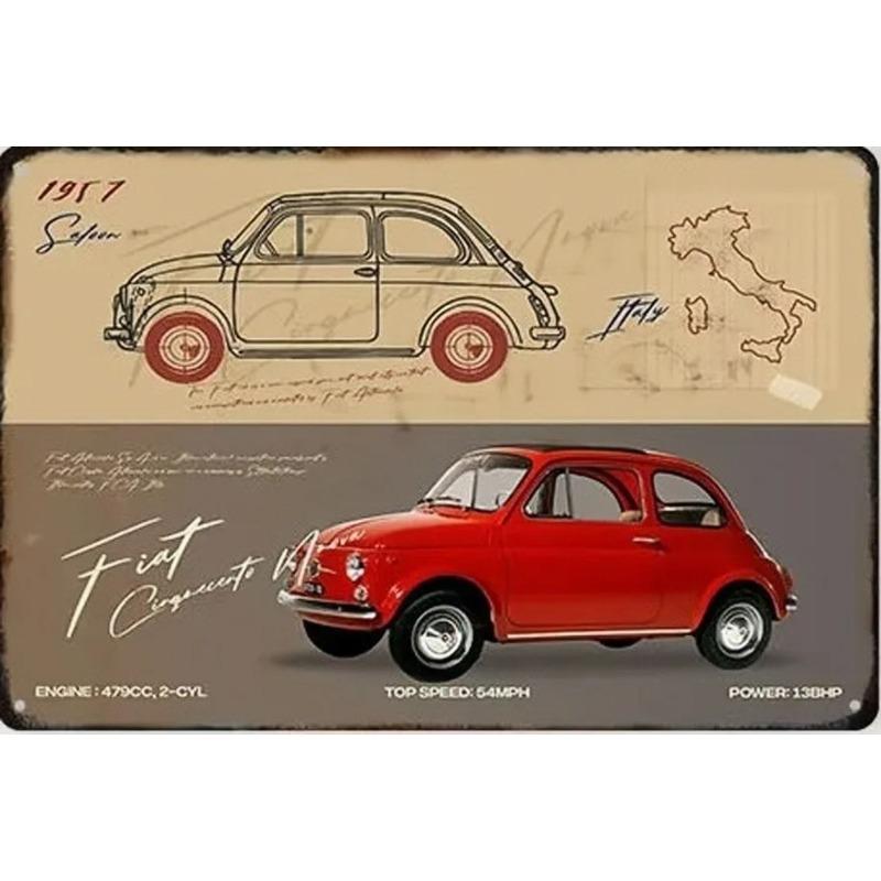 Garage Bar Metal Sign Vintage Wall Decor 20x30cm