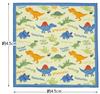Skater Lunch Cloth for Made in Dinosaur Picture Kids, 43x43cm, Japan, Book, KB4-A