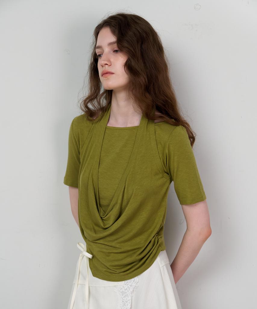 Seuleubi Drape Halterneck Tee_4 Color