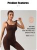 Seamless Elastic Yoga Jumpsuit Set for Women