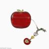 Transparent Fruit Earphone Case Drop-proof Cute Red Apple Shape Earphone Storage Case Home Organizer Desktop Decoration Gift