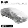 Disposable Car Cover Plastic Car Clothing Universal Rain Dust Garage Full Cover Transparent Dust Rain Protection Clothing