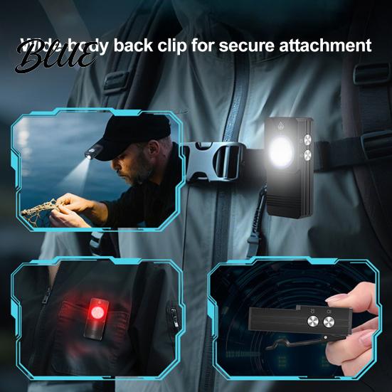 Clip-on Light with Battery Indicator Keychain Flashlight Mini Torch Rechargeable Work Emergency for Walking Camping Fishing Hiking Gear Small Lamp