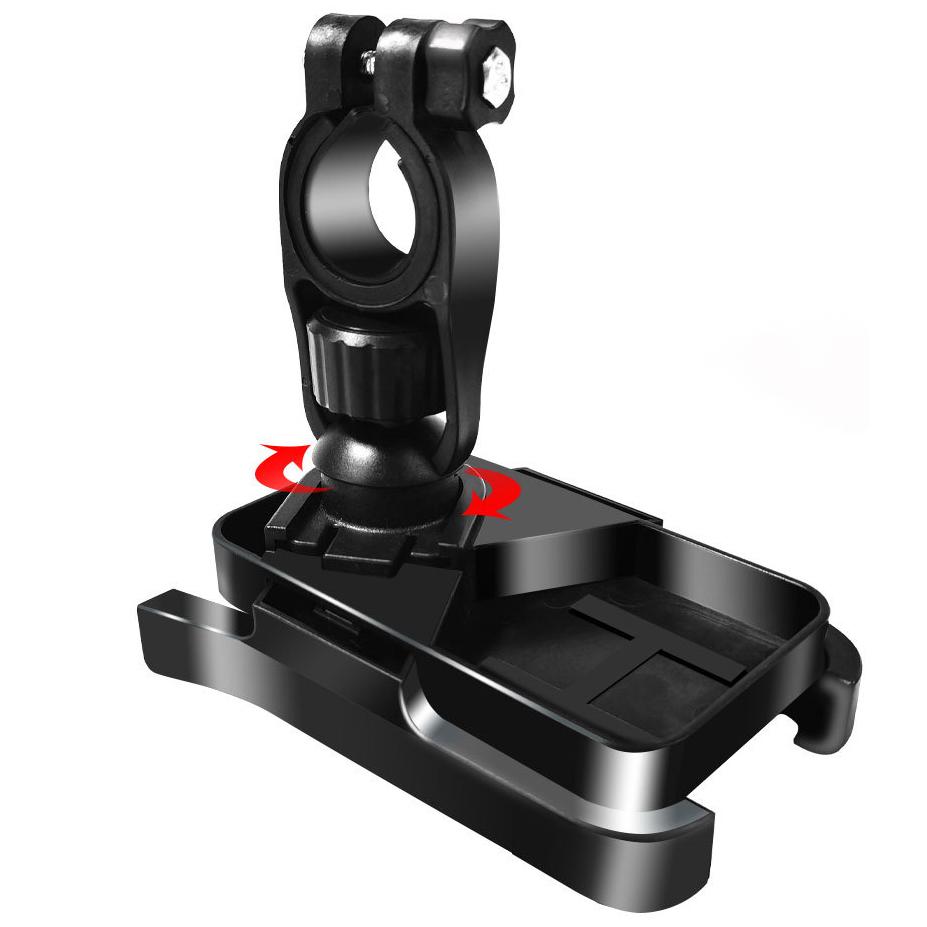 Motorcycle Bicycle Phone Holder Mount Handlebar Rearview Mirrow Quick Lock Support Telephone Stand Anti-slip Bike Scooter Clip