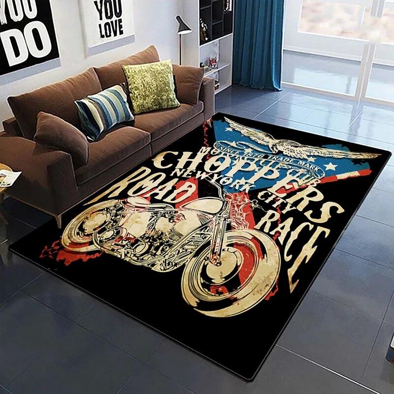 Horror Series Skulls Before Christmas Pattern Area Rug Bedroom Sponge Bedside Mat Entrance Door Carpet Washable