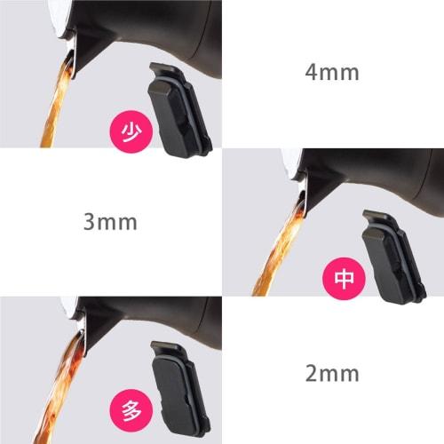 Atlas Cafe Link Coffee Server, 850mL, and Dripper Set for 2-4 Cups, Tabletop, Insulated, and Thermos-Compatible, Trapezoidal Design, Direct Drip, Blac