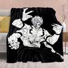 Jujutsu Kaisen Flannel Fleece Blanket Warm Cozy Soft Throw Lightweight Sofa Bed Home Decor 