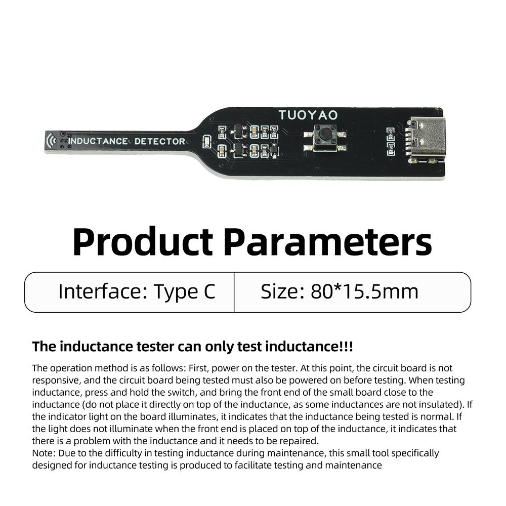 Inductance Tester for Phone Repair with Electromagnetic Induction Fast Fault Detection High Precision Testing Tool