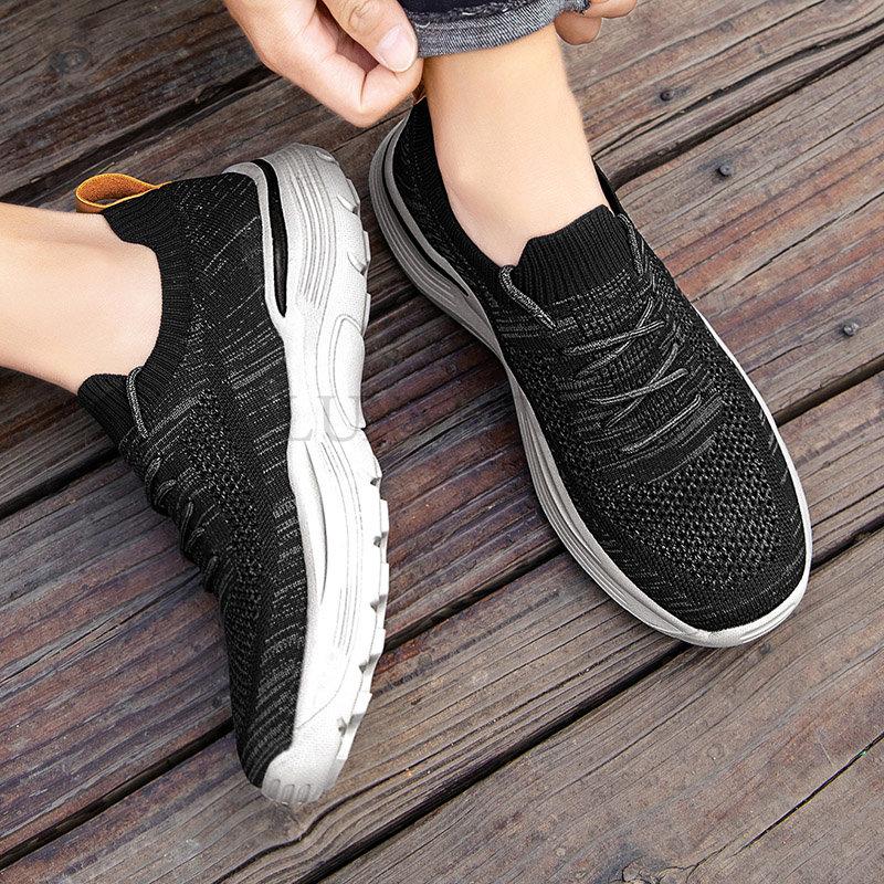 Men Casual Shoes Comfortable Mesh Shoes Summer Breathable Men Loafers Wide Slip On Walking Shoes Men Tenis Zapatillas Hombre