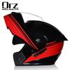 Dual Lens Flip-Up Full Face Motorcycle Helmet Men Women ABS Safety Gear Racing Street Riding